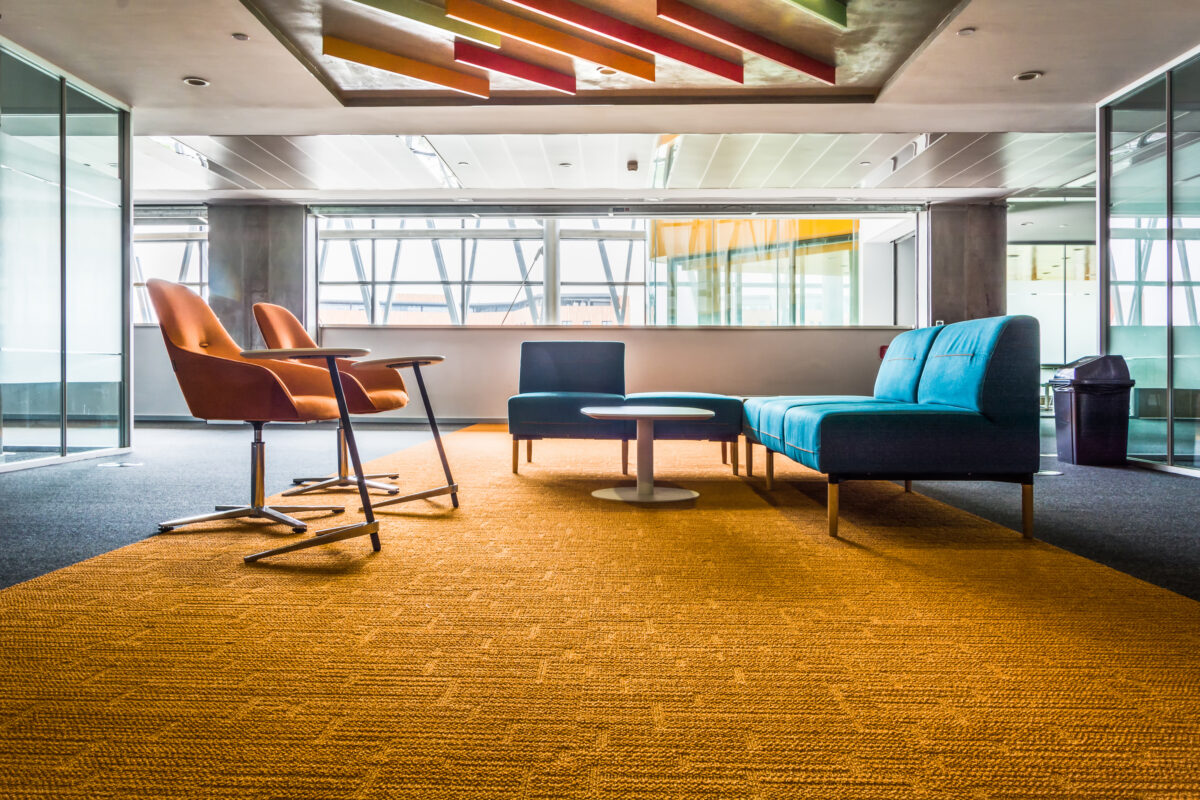 empty seats in modern office building.